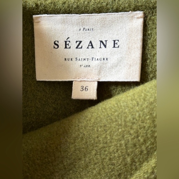 Sezane Laure skirt in olive green. Size 4. Excellent condition! Worn only ONCE! - Picture 3 of 4
